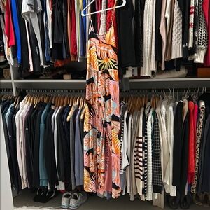 Maaji Orange and Pink Floral Jumpsuit